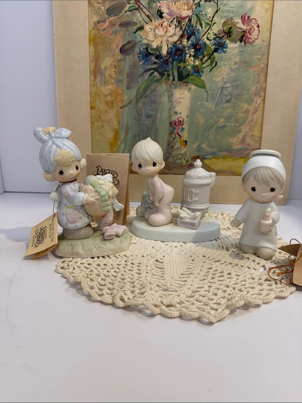 Vintage Precious Moments Figurine Bundle - Set of 3 (1980s Enesco No Boxes